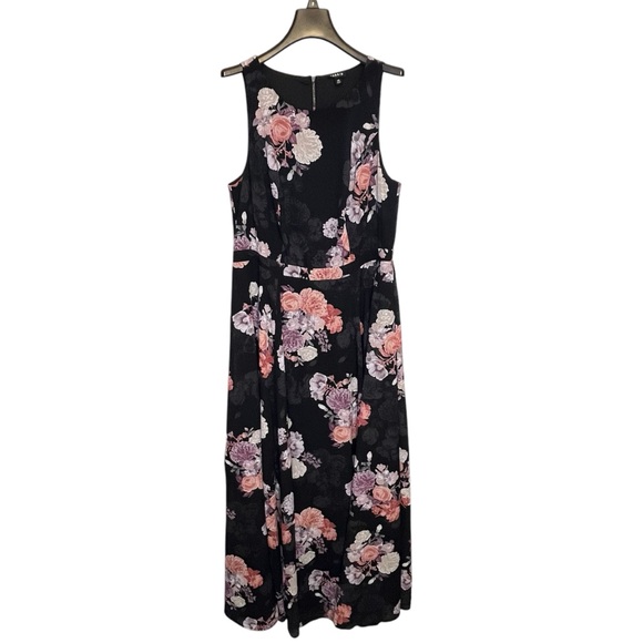 Torrid Georgette Floral Maxi Dress Romantic, Feminine, Formal, Dressy, Wedding - Picture 4 of 12